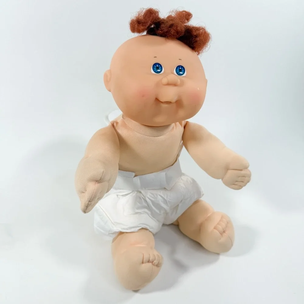 1989 Hasbro Cabbage Patch Kids Baby Doll Mold 17 Blue Eyes Red Hair OAA Xavier R